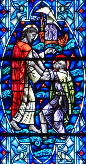 물 위를 걷는 사도 성 베드로_photo by Workman_in the Church of St John in Omaha_Nebraska USA.jpg